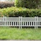 Gardenised Plastic Outdoor Decor Garden Flower Edger Fence, Border, 4 Panels, White QI004112W.4 - alternate 2